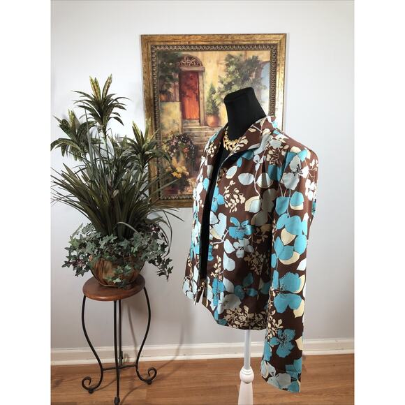 Tara Ryan Jacket Size 14 Lined Lined Womens Long sleeve Open Front Mob wife - Picture 4 of 8